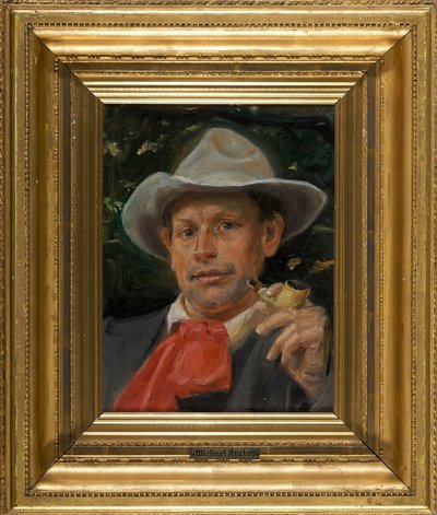 Portrait of Martin Andersen Nexø by Michael Peter Ancher